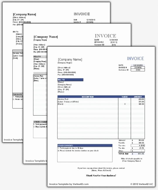 Free Billing Statement Template New Free Invoice Template 1 0
