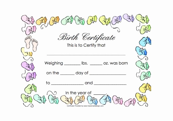 Free Birth Certificate Template Awesome 15 Birth Certificate Templates Word &amp; Pdf Template Lab