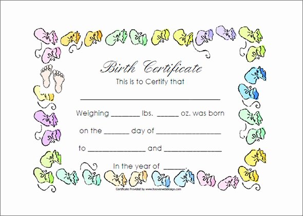 Free Birth Certificate Template Beautiful Sample Birth Certificate 11 Free Documents In Word Pdf