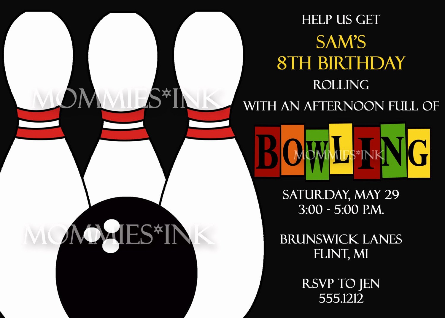 Free Bowling Invitation Template Beautiful Free Printable Bowling Birthday Party Invitation Templates