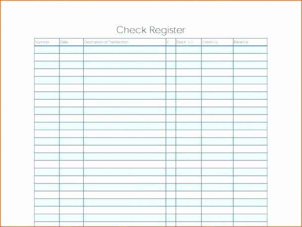Free Business Check Template Elegant Free Printable Check Register Pdf – Threestrands
