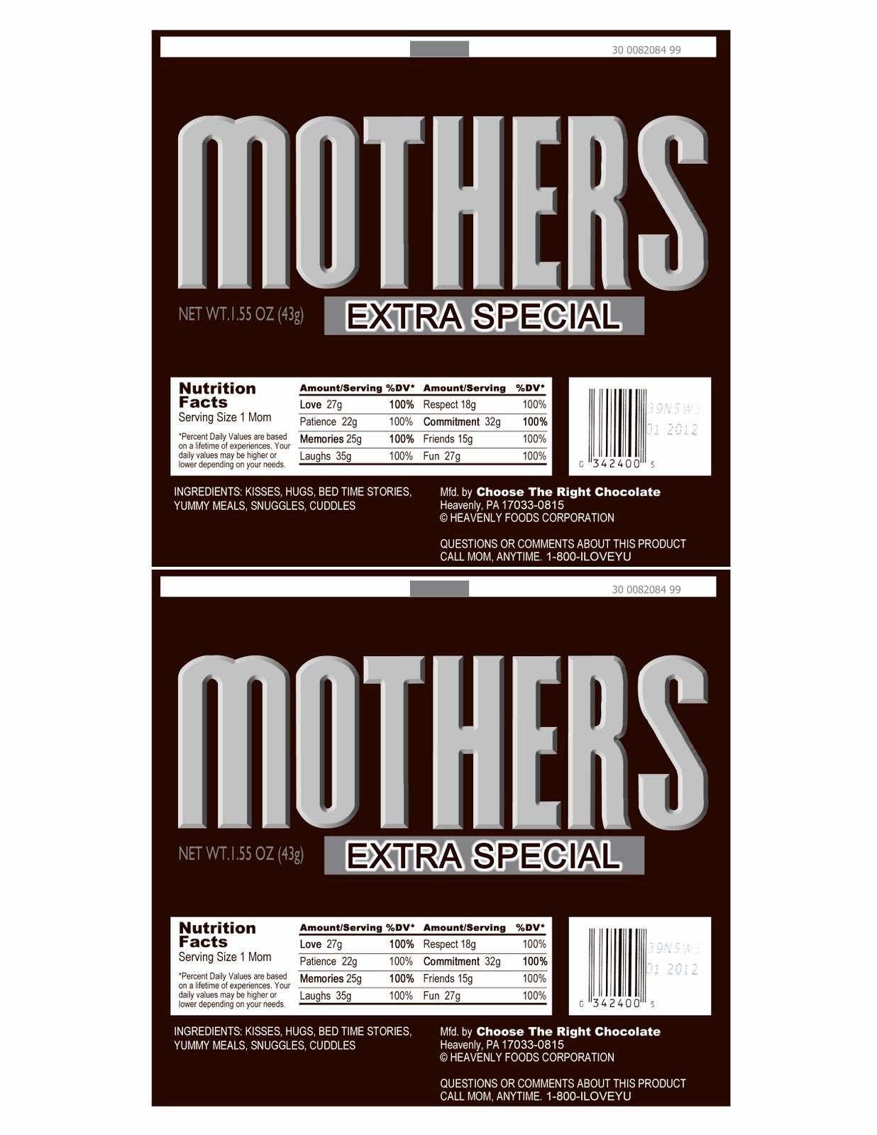 Free Candy Wrapper Template Inspirational Lovely Little Snippets Mother S Day Idea