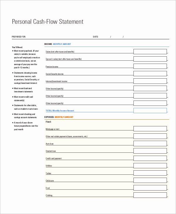 Free Cash Flow Template Lovely 33 Cash Flow Statement Templates Free Excel Pdf Examples