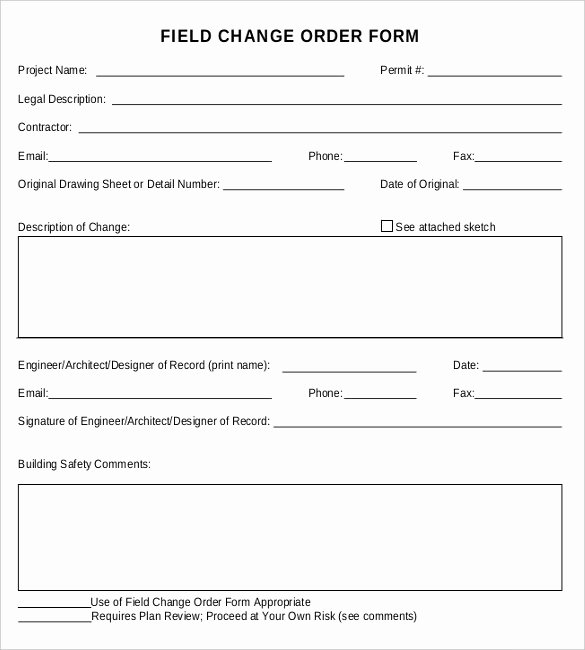 Free Change order Template Best Of 16 Change order Templates Word Pages