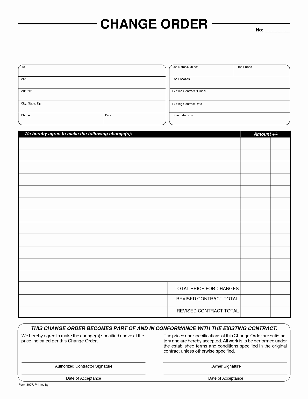 Free Change order Template Inspirational Change Of order form by Liferetreat Change order form