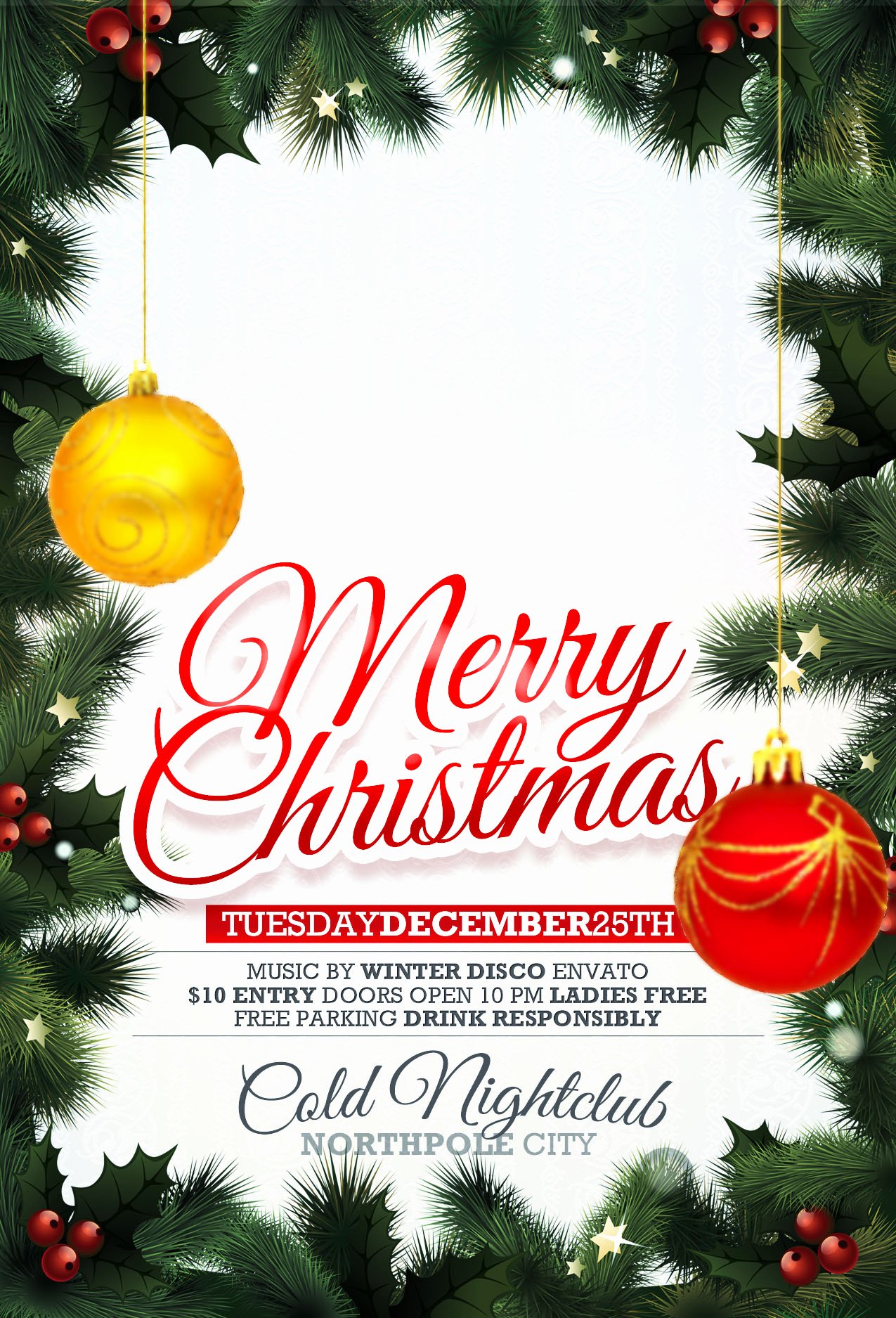 Free Christmas Poster Template Fresh Free Printable Christmas Party Invitations Templates