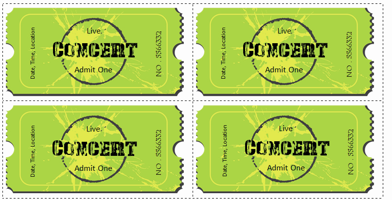 Free Concert Ticket Template Fresh 6 Ticket Templates for Word to Design Your Own Free Tickets