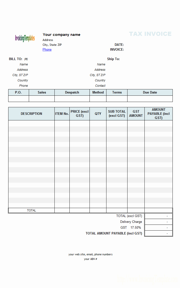 Free Contractor Invoice Template Awesome Subcontractor Invoice Template Excel