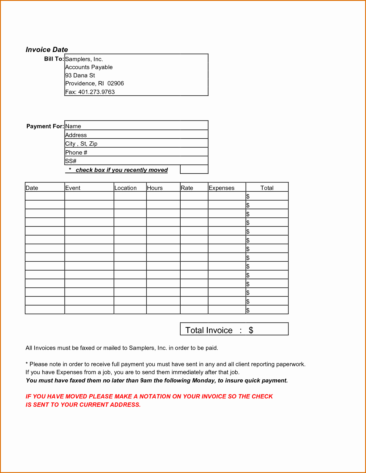 Free Contractor Invoice Template Fresh 10 Independent Contractor Invoice Template