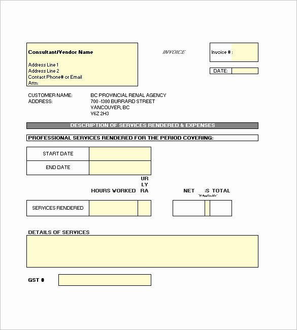 Free Contractor Invoice Template New Free Contractor Invoice Templates