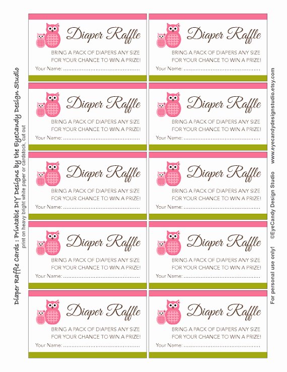 Free Diaper Raffle Template Beautiful 7 Best Of Simple Printable Diaper Raffle Ticket