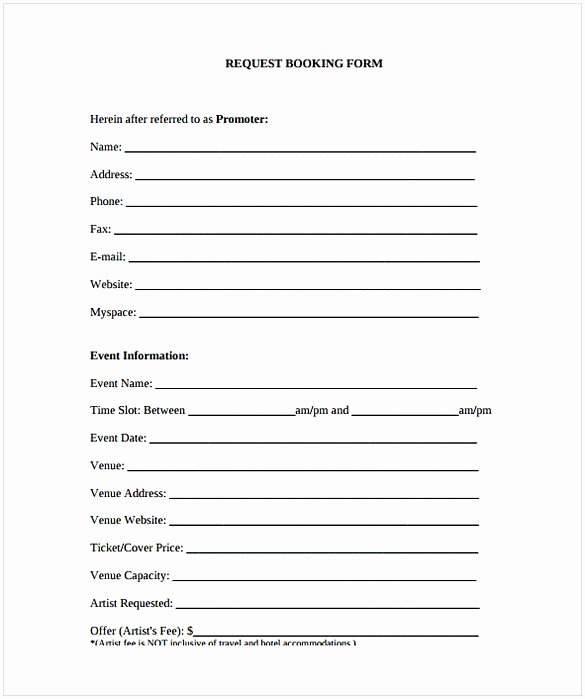 Free Dj Contract Template New Dj Contract