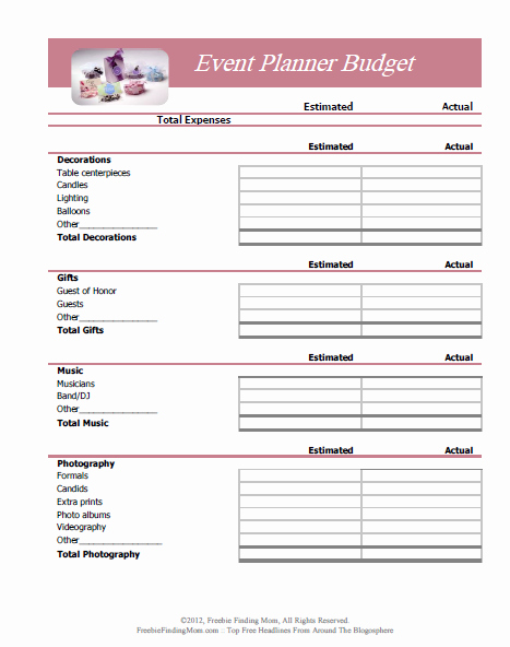 Free event Plan Template Awesome Free Printable Bud Worksheets – Download or Print