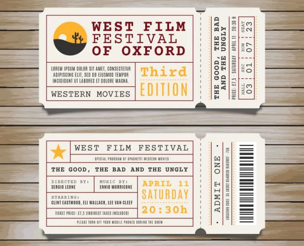 Free event Ticket Template Best Of 16 Free Ticket Design Templates for Download Designyep