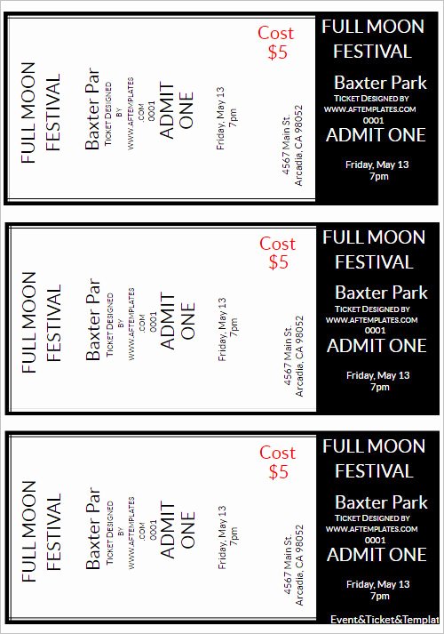 Free event Ticket Template Best Of 36 Printable Movie Ticket Templates Free Psd Pdf Excel