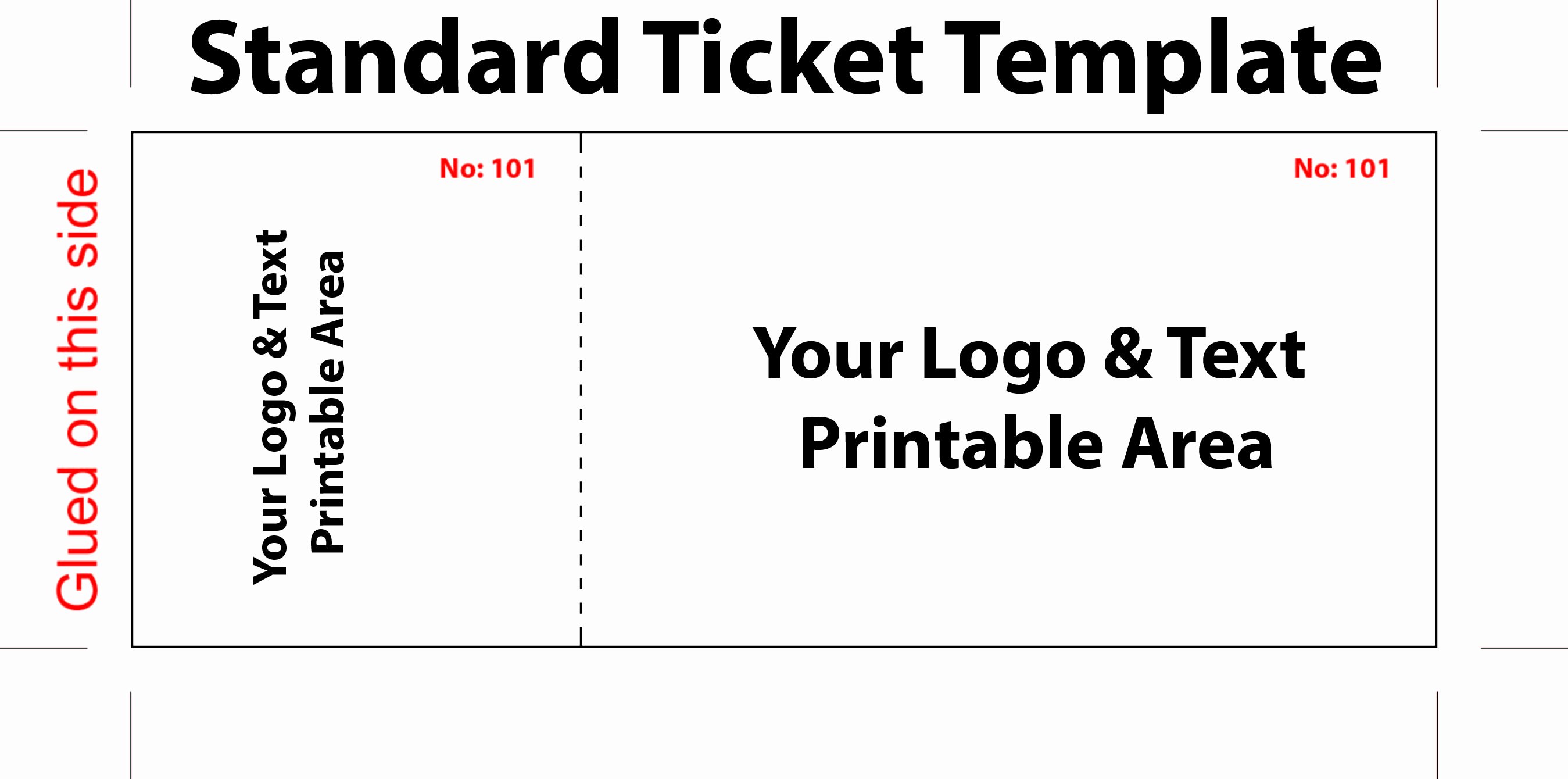 Free event Ticket Template Elegant Free Editable Standard Ticket Template Example for Concert