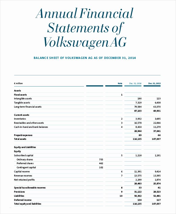 Free Financial Statement Template Best Of Financial Statement 20 Free Sample Example format