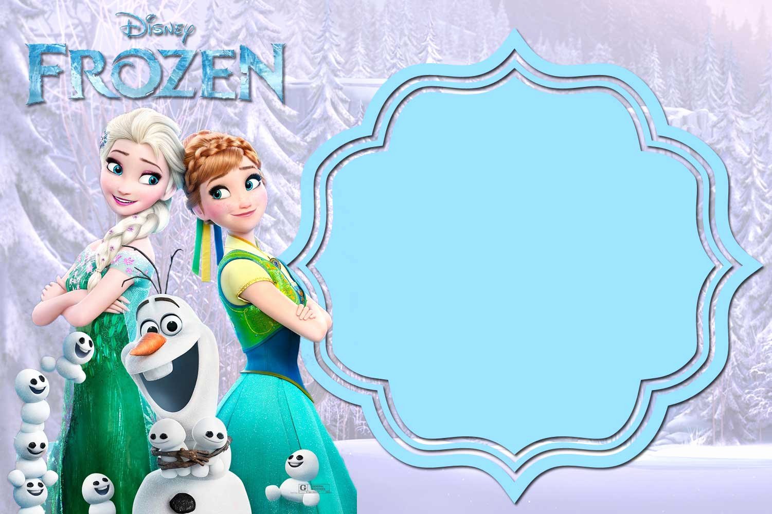 Free Frozen Invitation Template Fresh Free Printable Frozen Anna and Elsa Invitation Templates