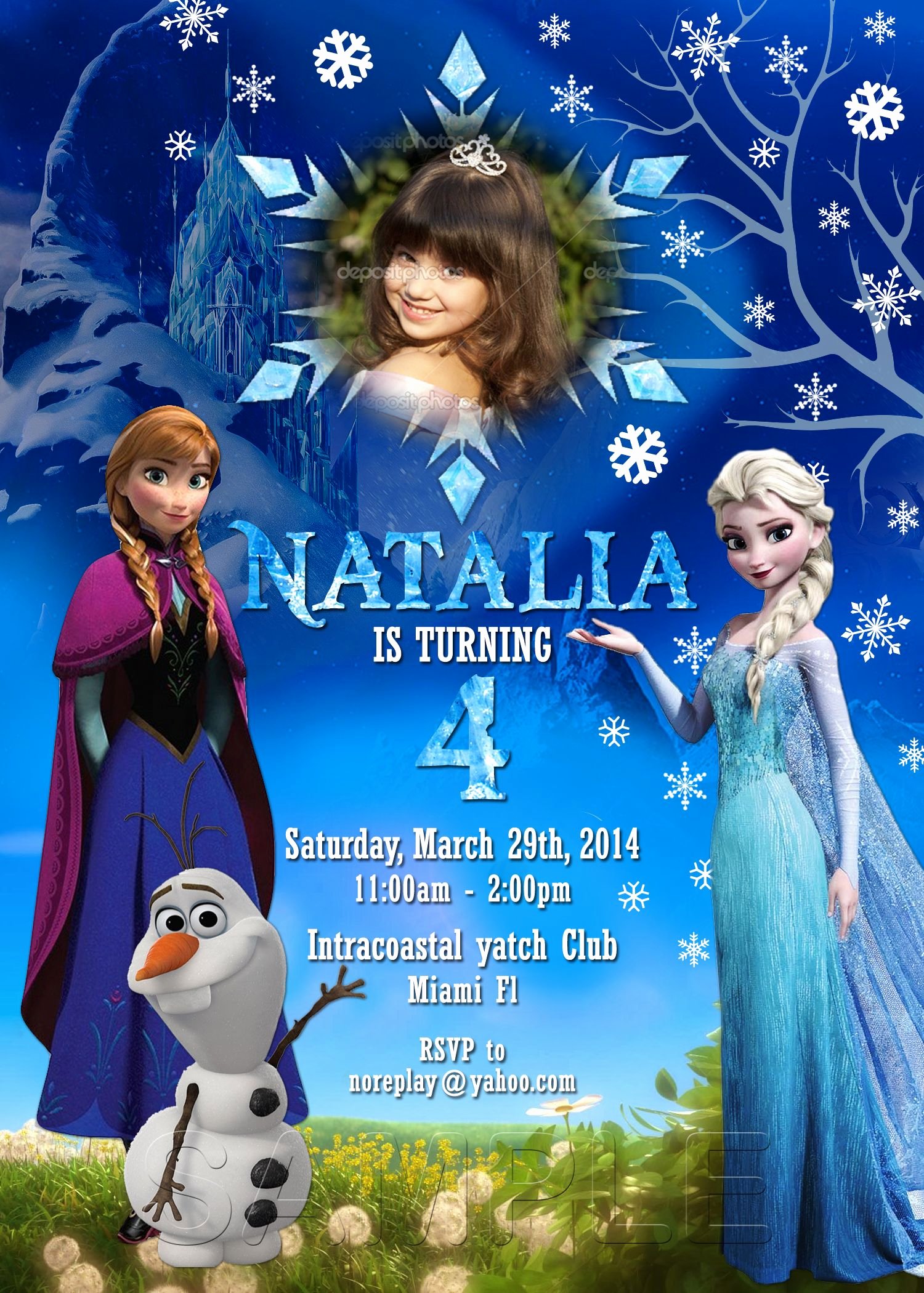 Free Frozen Invitation Template Lovely Free Dyi Photo Frozen Bday Invitation Templates Google