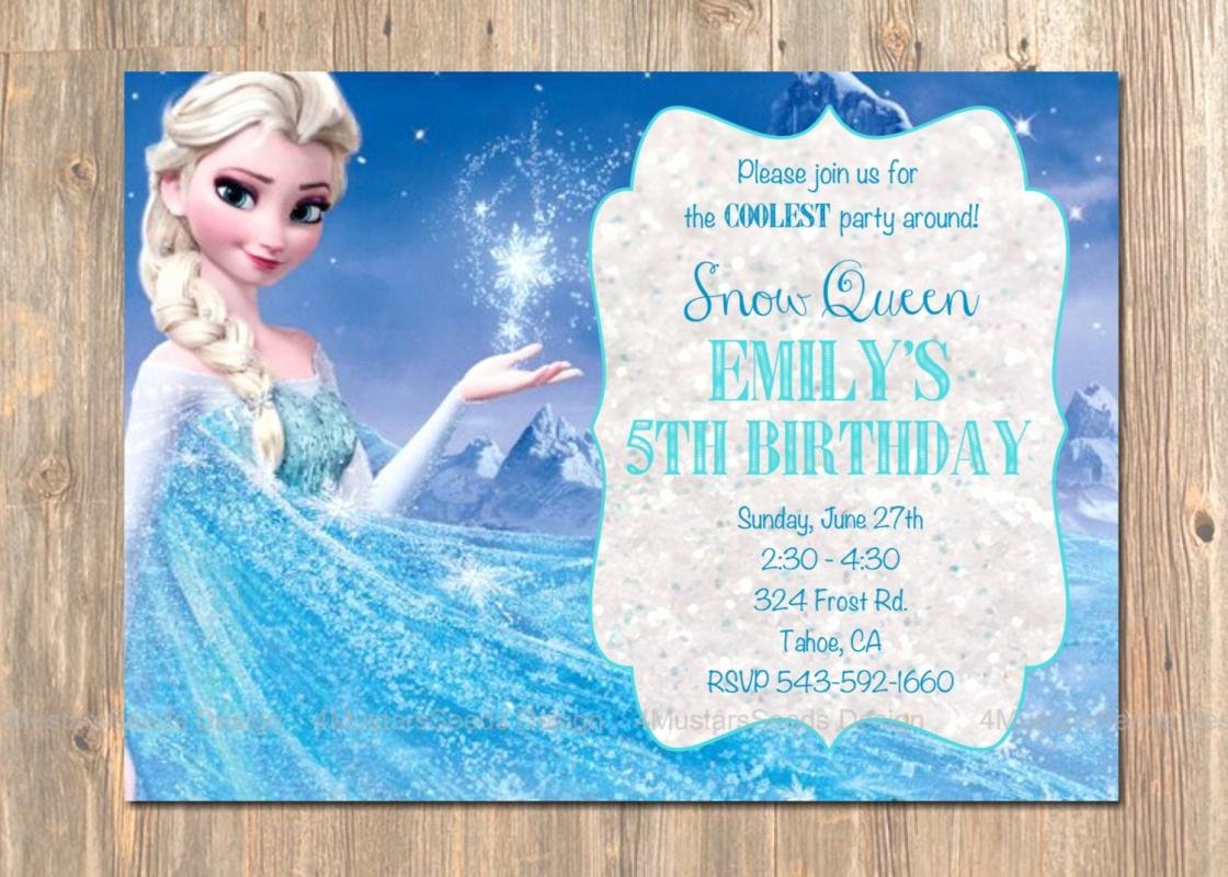 Free Frozen Invite Template Best Of Frozen Birthday Party Invitations