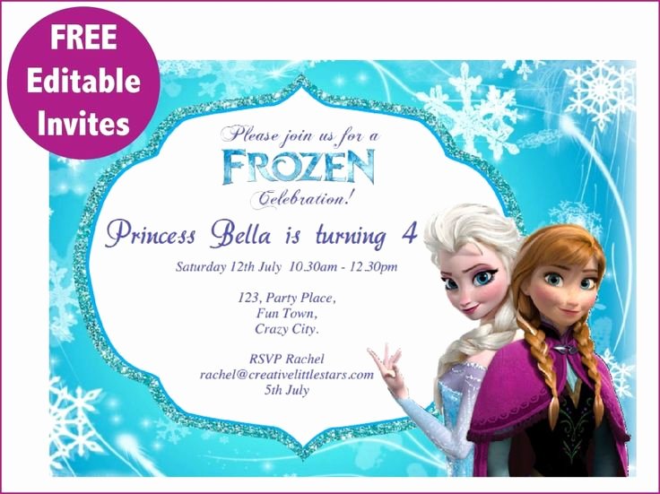 Free Frozen Invite Template Inspirational Best 25 Free Frozen Invitations Ideas On Pinterest