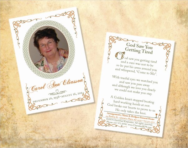 Free Funeral Card Template New 15 Funeral Card Templates Free Psd Ai Eps format