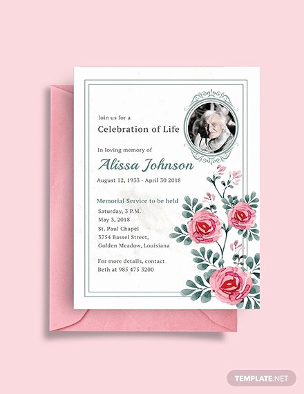 Free Funeral Invitation Template Inspirational Free Funeral Service Invitation Template Download 518