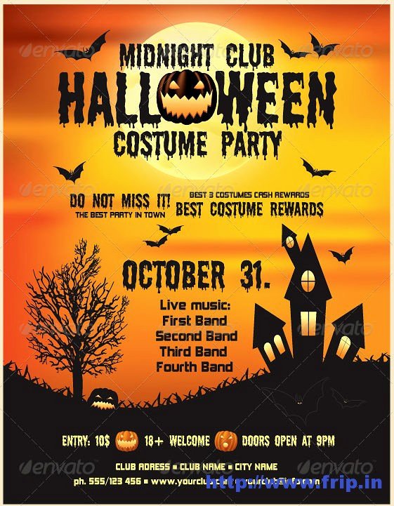Free Halloween Flyer Template Lovely 6 Best Of Halloween Printable Party Flyers