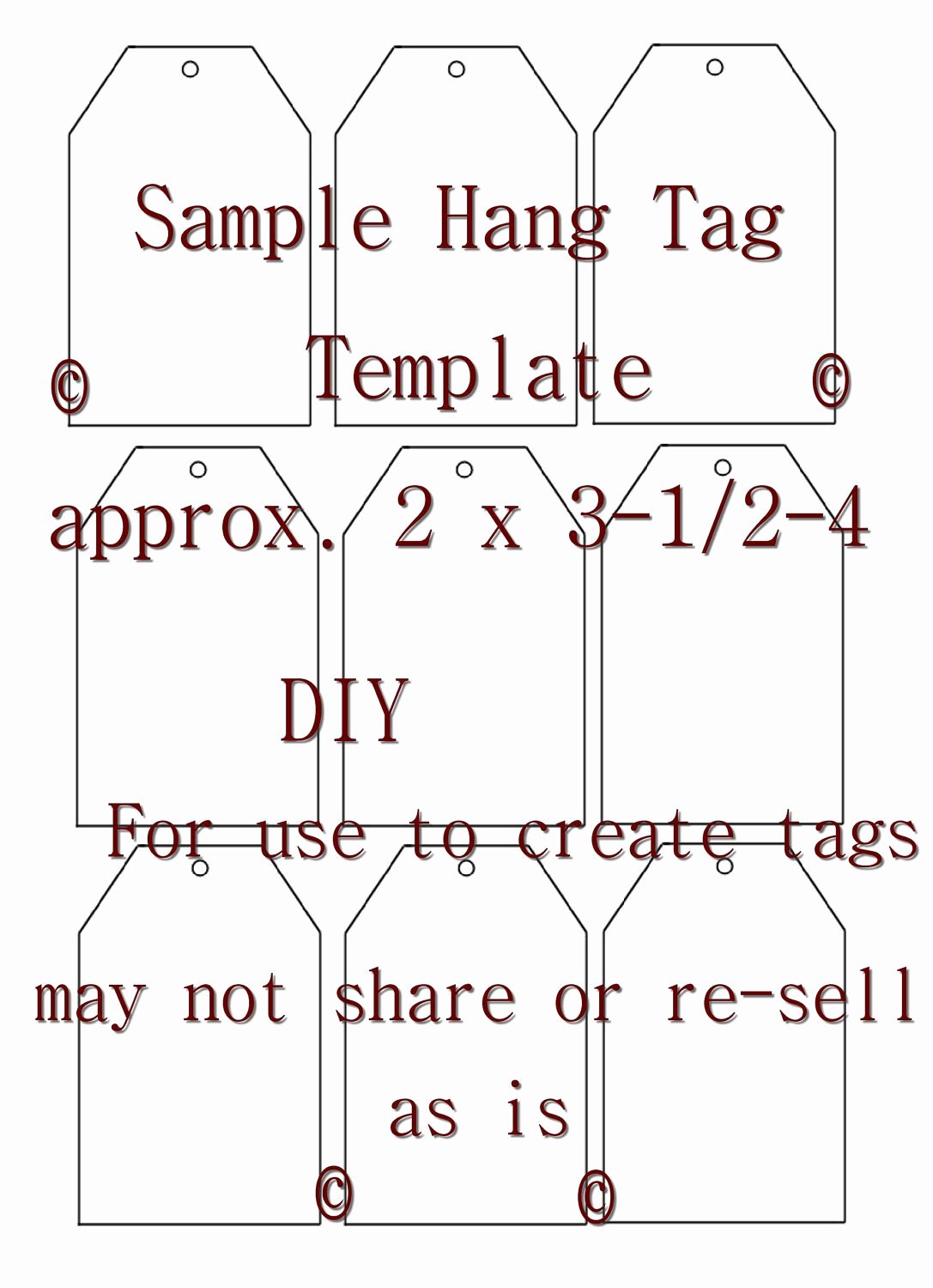 Free Hang Tag Template Elegant Unavailable Listing On Etsy