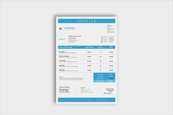 Free Indesign Invoice Template Elegant 23 Business Invoice Templates Psd Word Pdf Documents