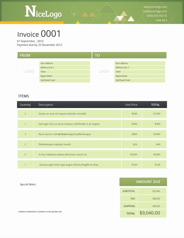 Free Indesign Invoice Template Unique Invoice format