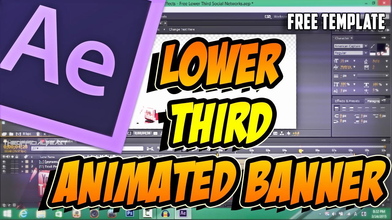 Free Lower Third Template New Free Lower Third Animated Banner Template and Tutorial