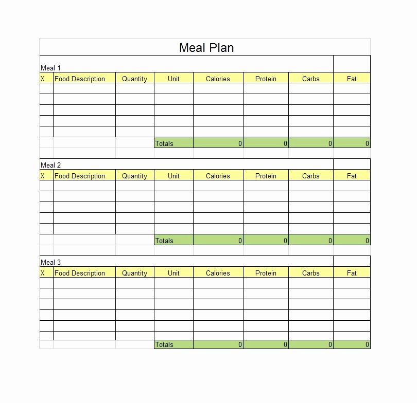 Free Meal Planner Template Best Of 40 Weekly Meal Planning Templates Template Lab