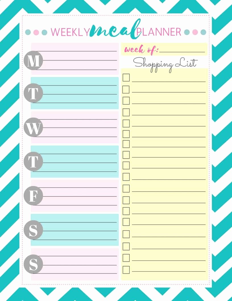 Free Meal Planner Template Best Of My solution to Meal Planning Free Weekly Meal Planner