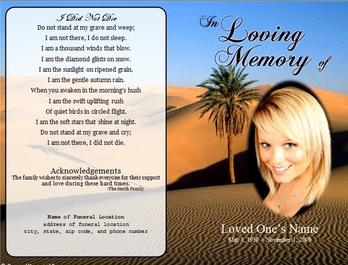 Free Memorial Card Template Fresh 73 Best Printable Funeral Program Templates Images On