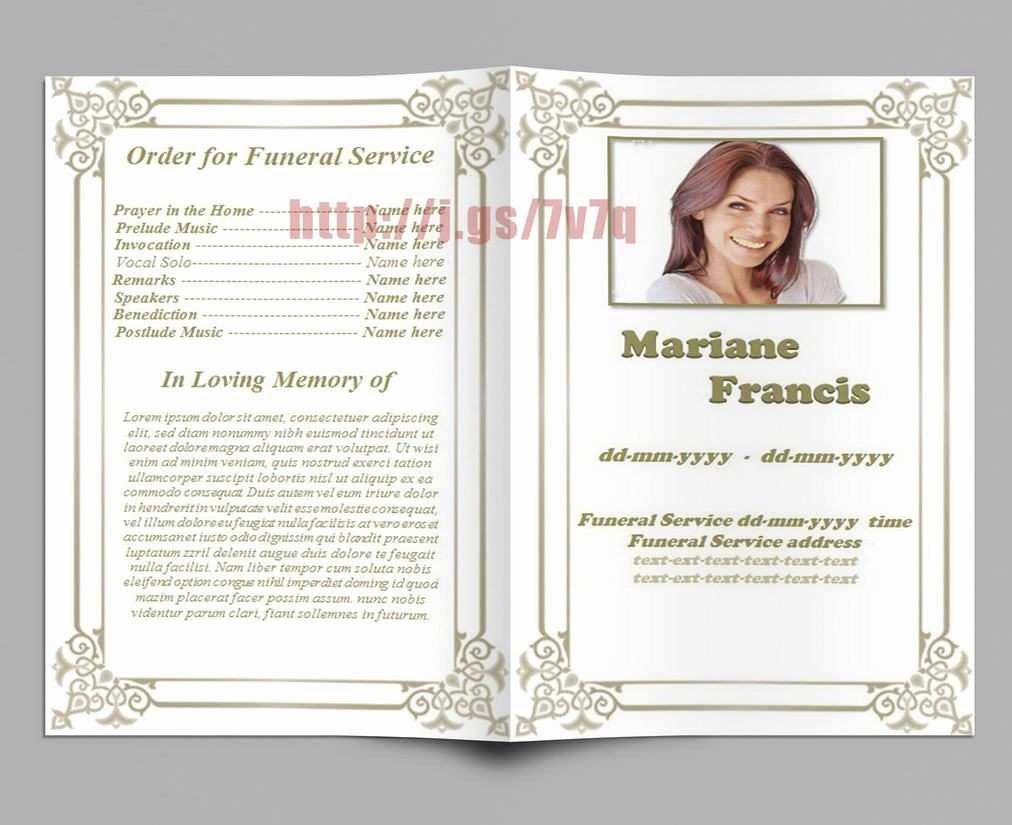 Free Memorial Cards Template Lovely Lovely Memorial Cards for Funeral Template Free