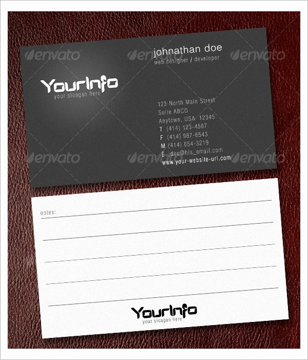 Free Note Card Template Elegant Note Card Template 9 Download Free Documents In Pdf