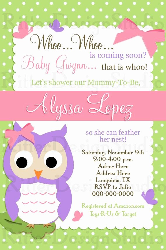Free Owl Invitation Template Elegant 30 Best Baby Shower Invitations Images On Pinterest