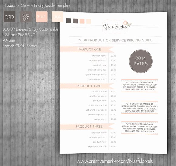 Free Photography Pricing Template Best Of Modern Graphy Price List Template Deals