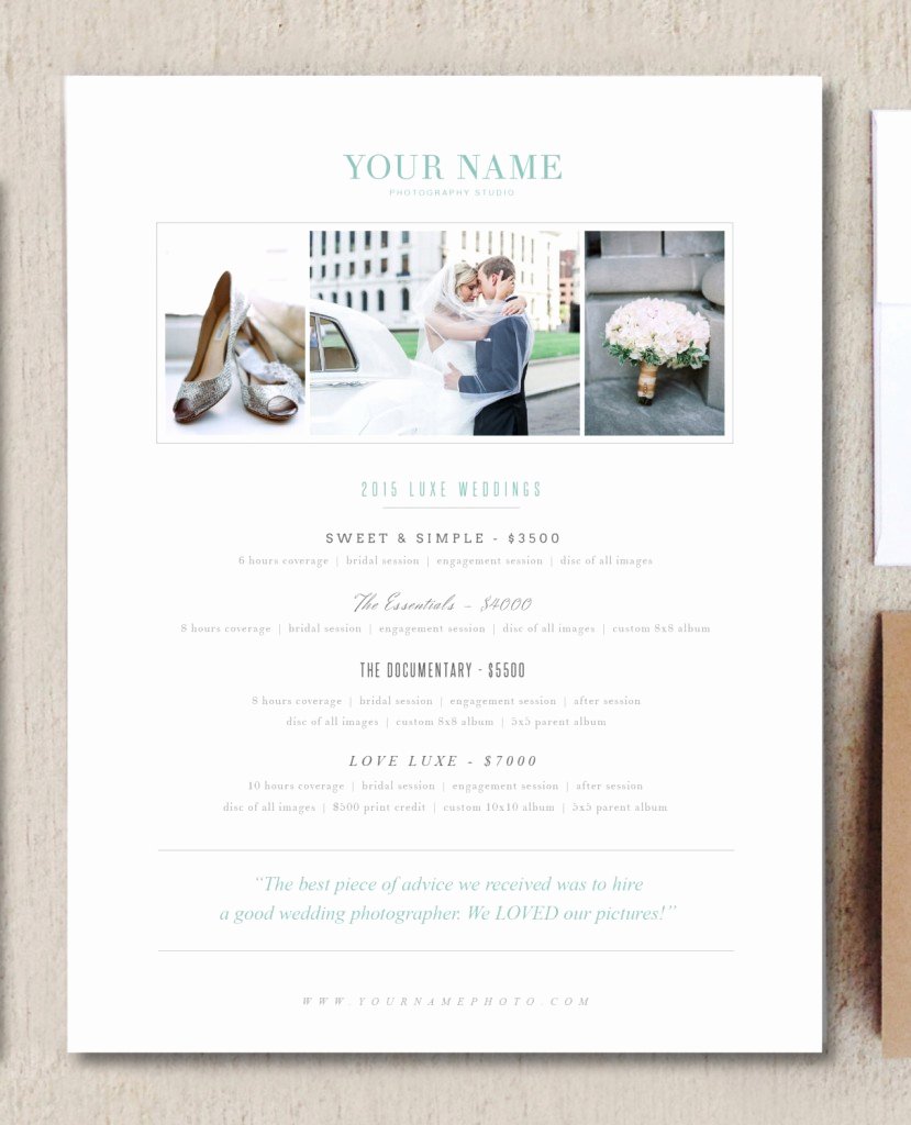 Free Photography Pricing Template Lovely Modern Graphy Price List Template Deals