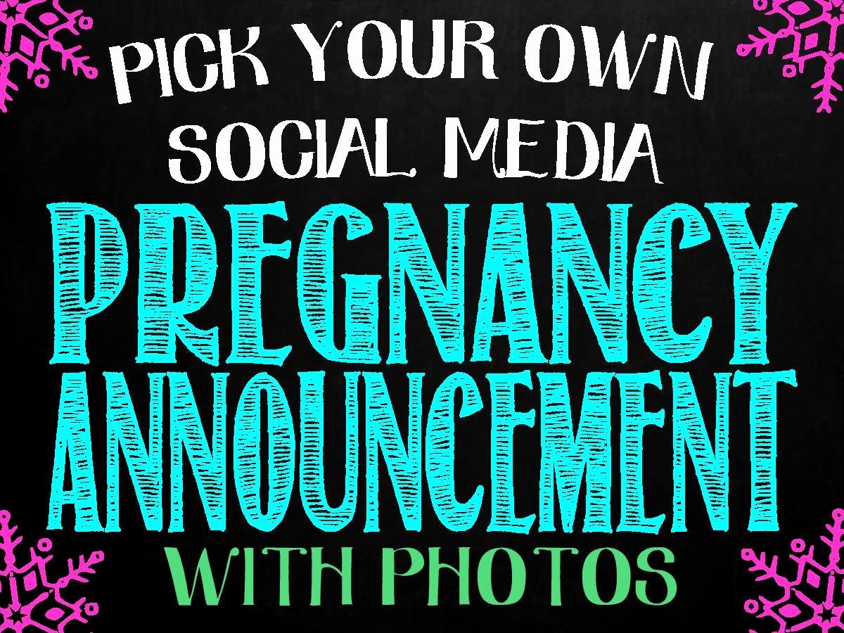 Free Pregnancy Announcement Template Inspirational Pregnancy Announcement for social Media