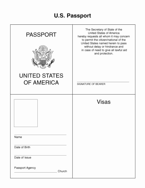 Free Printable Passport Template Fresh Best 25 Passport Template Ideas On Pinterest