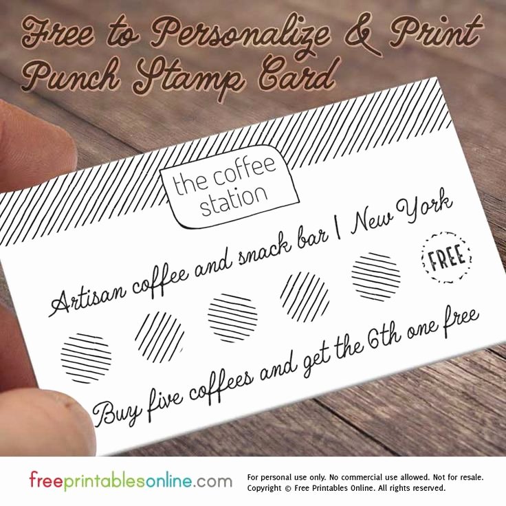 Free Punch Card Template Elegant Best 25 Loyalty Cards Ideas On Pinterest