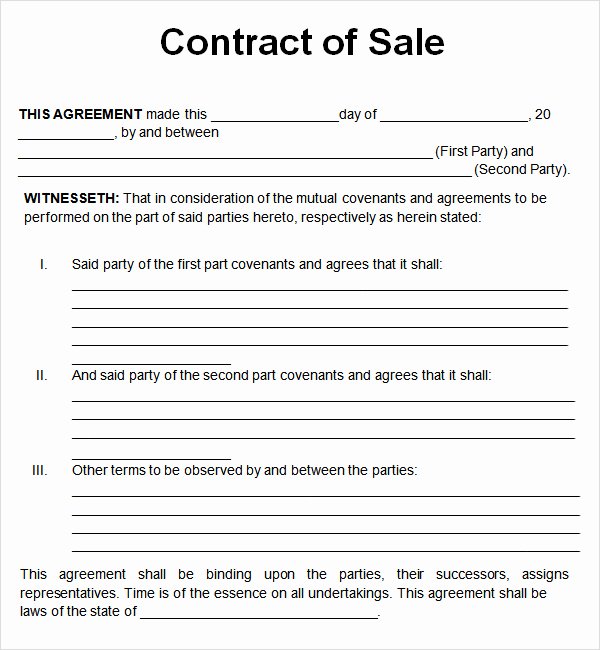 Free Purchase Agreement Template Inspirational Free and Editable Contract Sale Template Example Vatansun