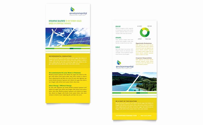 Free Rack Card Template Unique Environmental Conservation Rack Card Template Design