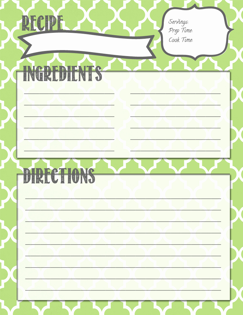 Free Recipe Book Template New Making It In the Mitten Recipe Binder Printables