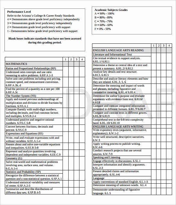 Free Report Card Template New Report Card Template 28 Free Word Excel Pdf Documents