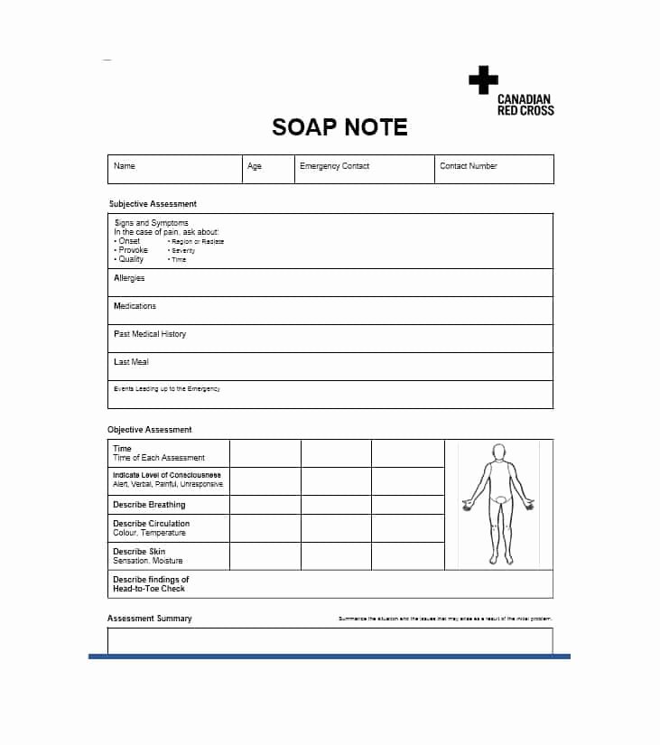 Free soap Note Template Awesome 40 Fantastic soap Note Examples &amp; Templates Template Lab