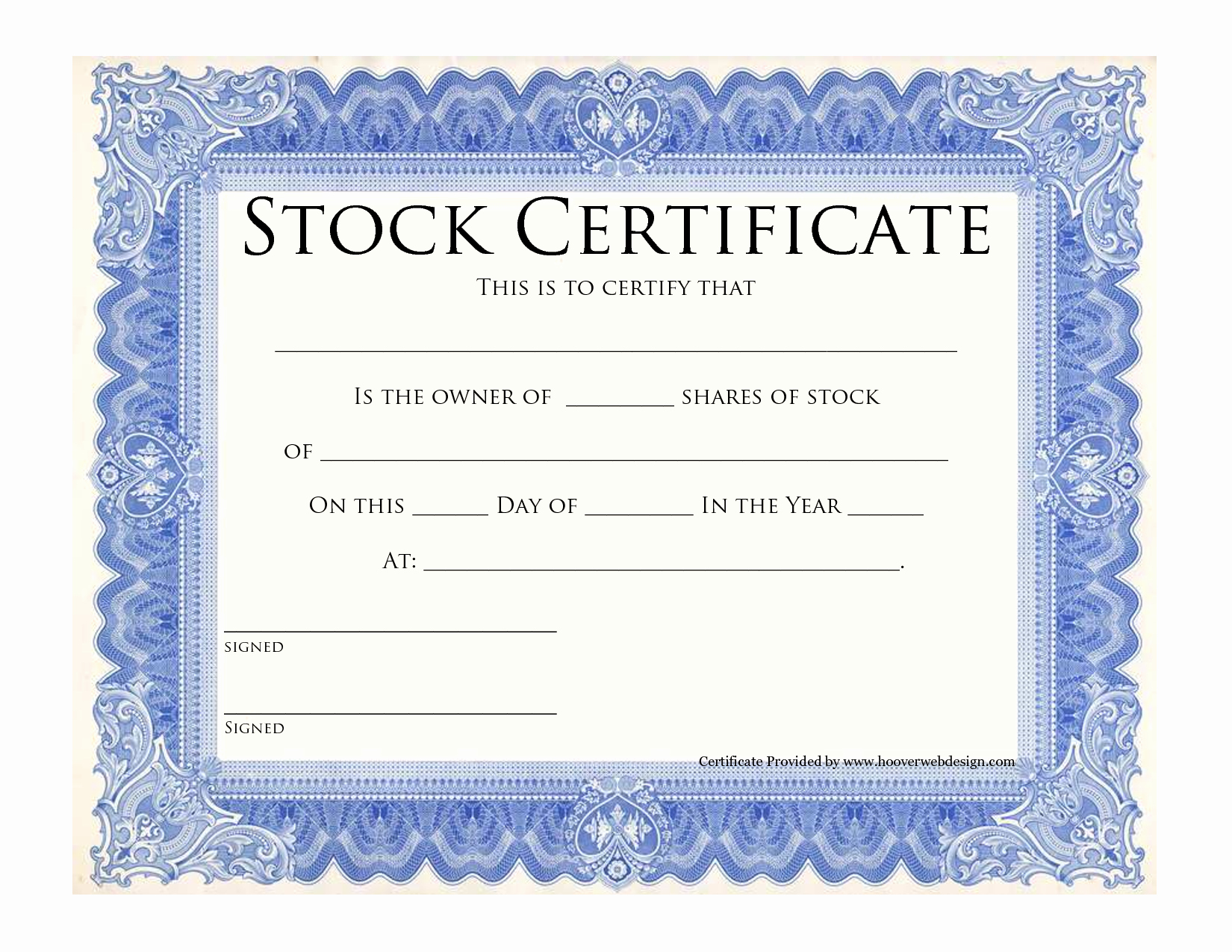 Free Stock Certificate Template Lovely Blank Stock Certificate Template