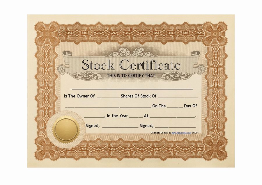 Free Stock Certificate Template Luxury 41 Free Stock Certificate Templates Word Pdf Free